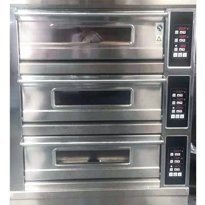 

Oven commercial electric three-layer six-plate large-capacity cake bread computer version electric oven electric oven baking