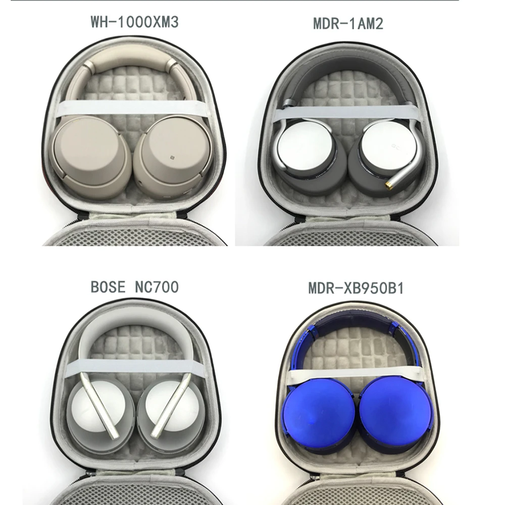 حافظة صلبة لسوني MDR-XB950BT MDR-1AM2 MDR-1ABP MDR-1A MDR-XB650 سماعات لاسلكية صندوق حمل غطاء تخزين محمول #3