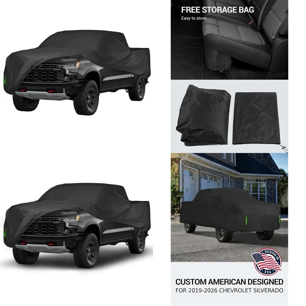 

Universal Vehicle Cover for 2019-2026 Silverado 1500, Weatherproof, UV, Dust & Snow Protection