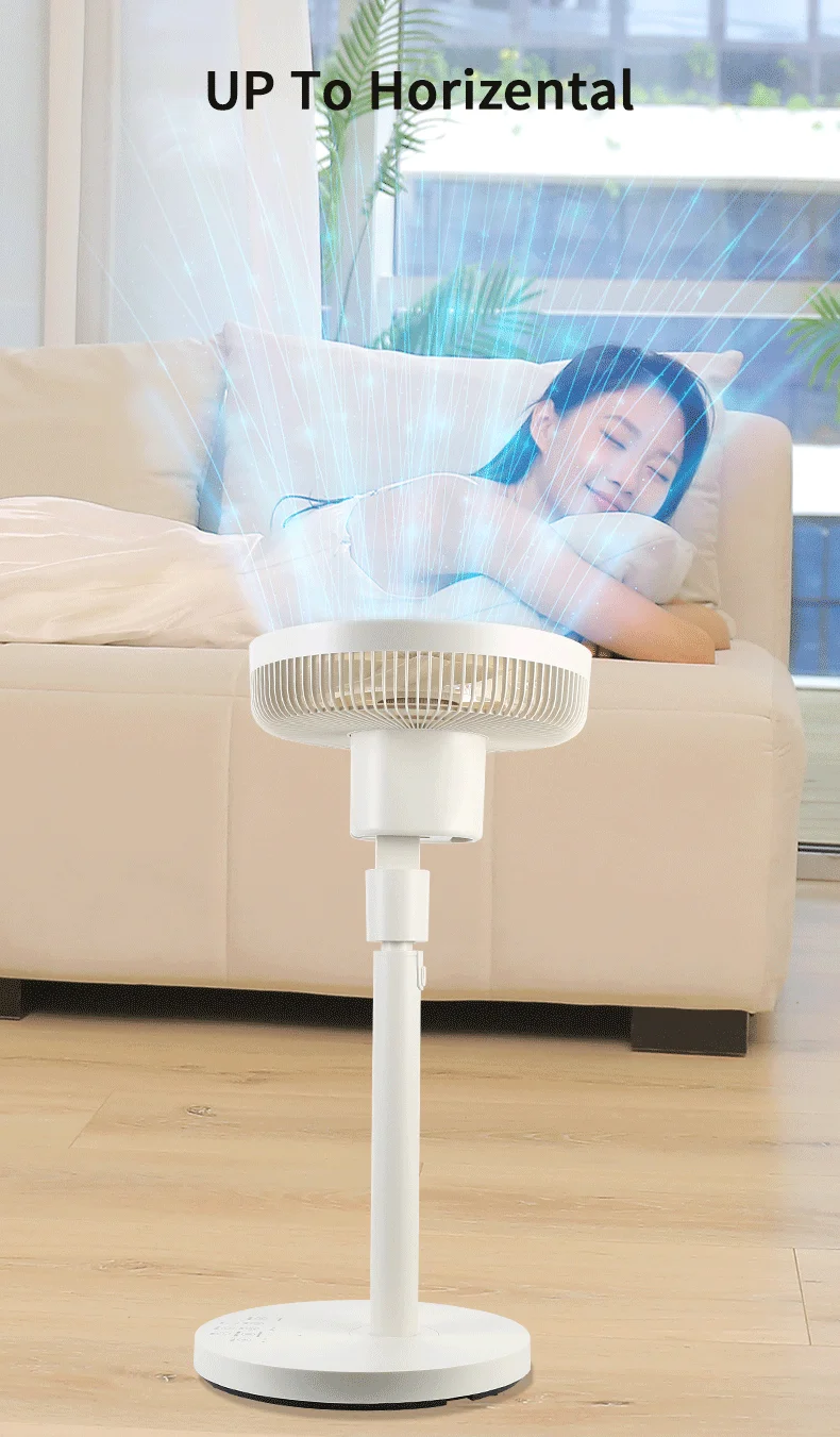 -For 12 Inch Rechargeable Battery Power Ac Dc Smart App Electric Cooling Air Pedestal Floor Stand Fan With Remote Control&