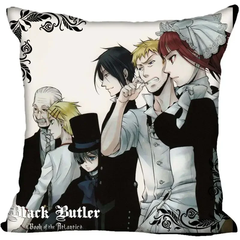 Best Black Butler Pillowcase Wedding Decorative Pillow Cover Custom Gift For (one Sides) Printed Pillow Cases