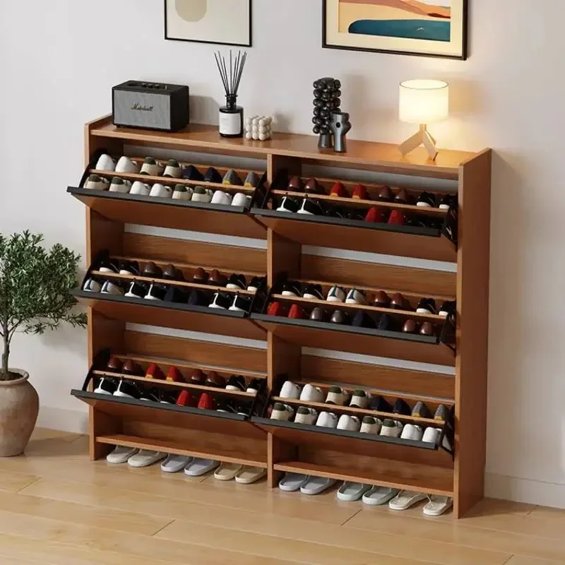Large Capacity Multifunction Comfortable Shoe Cabinet Storage Space-Saving Shoe Cabinet Meubles De Maison Entrance Furniture