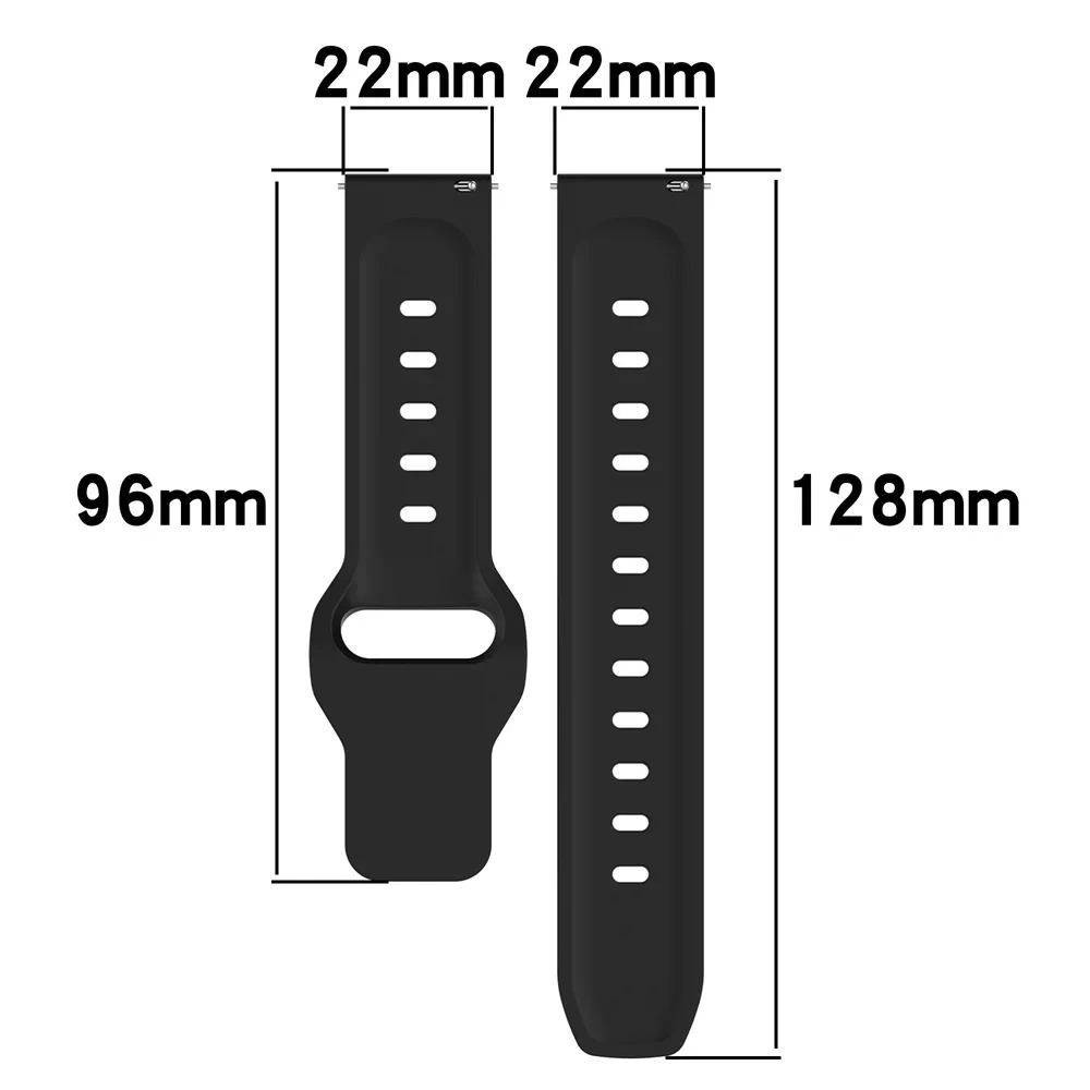 22mm Silicone Strap For Xiaomi Watch color 2 S1 pro S2 46mm/42mm S3 S4 Sport Replace Band For Garmin Venu3 Vivoactive 4 Bracelet