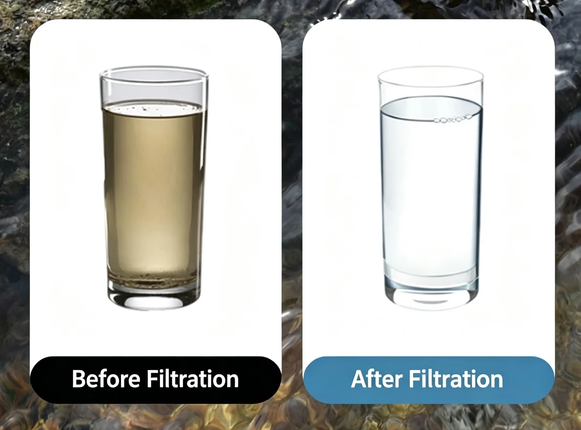Outdoor Mini Water Filter Straw Camping Purification Portable Hiking Water Purifier for Survival or Emergency Supplies gallery 4