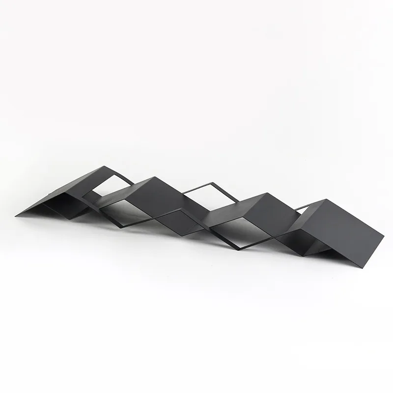 Modern light luxury abstract art wave folding tray ornament model house
