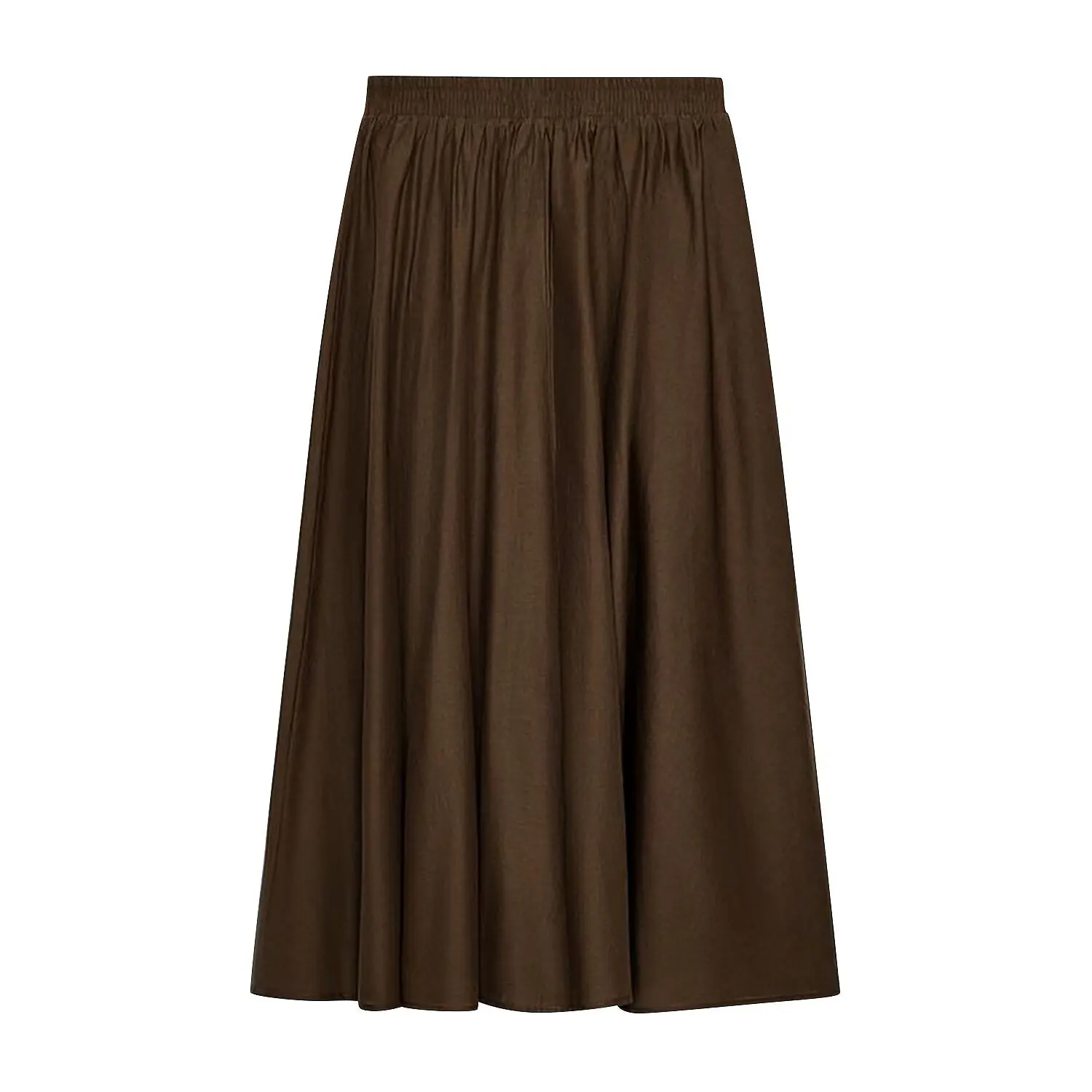 

Женская модная многослойная эластичная юбка с высокой талией, фиолетовая, белая, кофейная, длинная юбка, повседневная пляжная одежда, мягкая летняя юбка U3EK