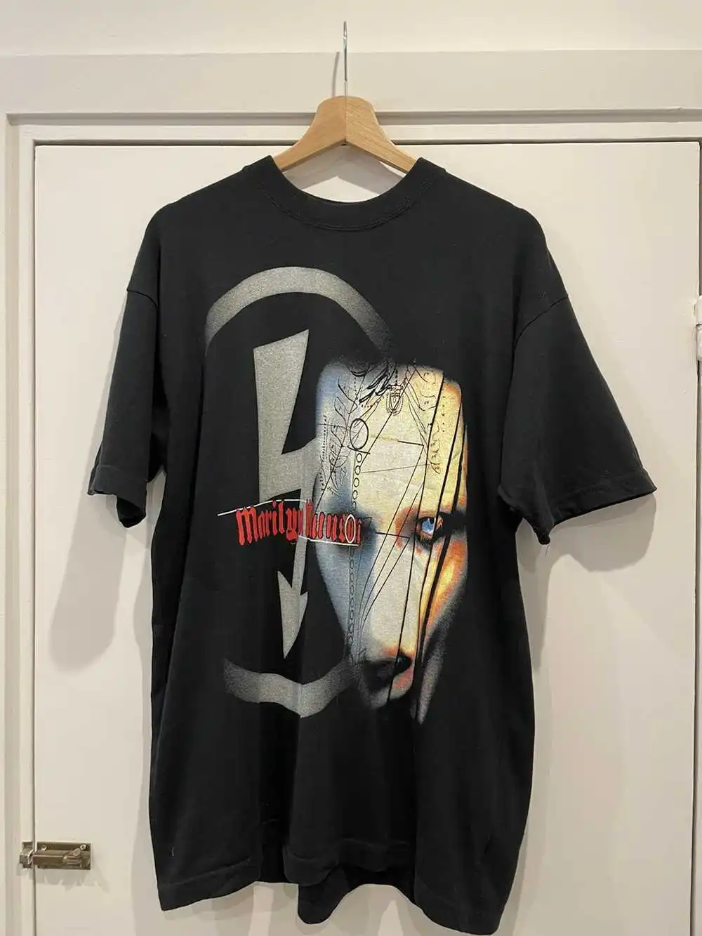 Vintage 1990s Marilyn Manson Band Black T Shirt S 5XL KH5244