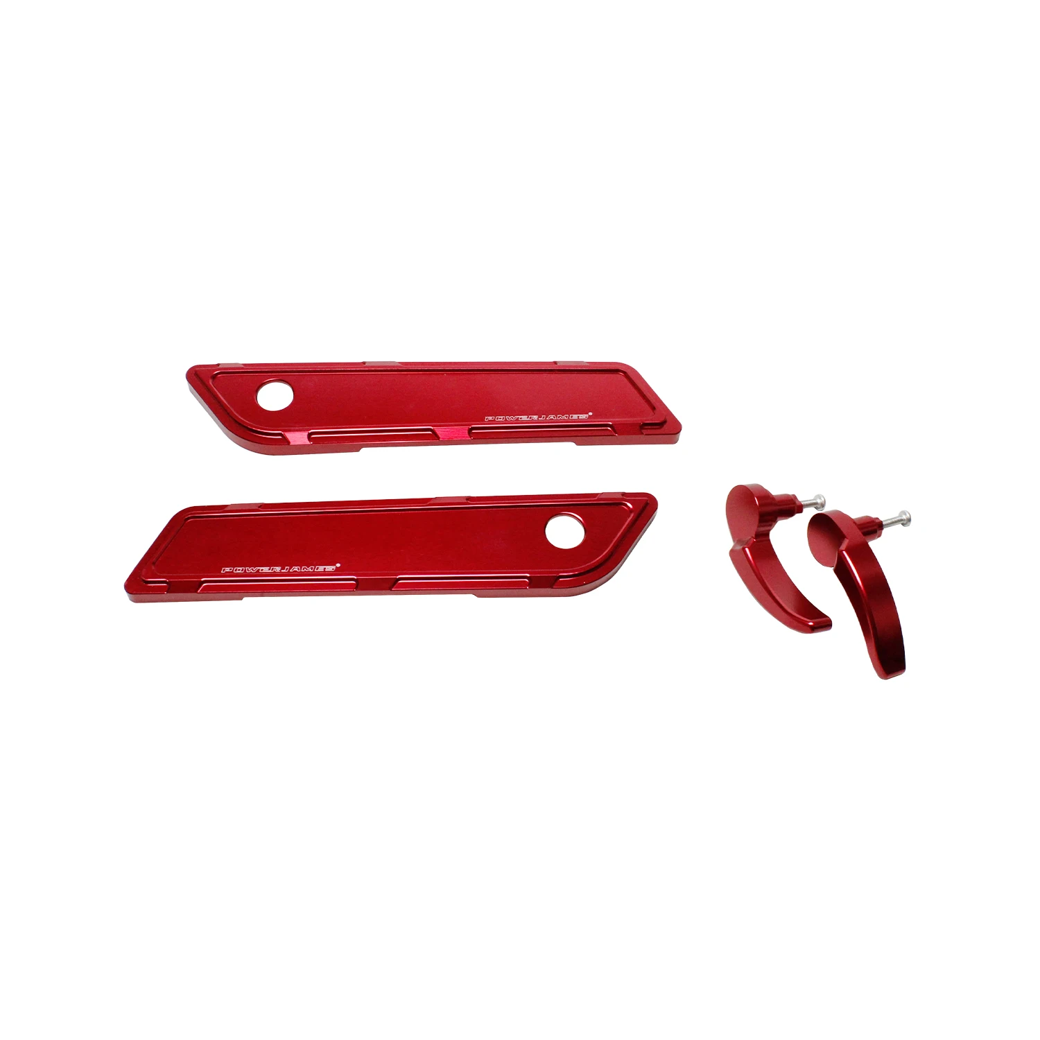 Red Saddlebag Hinge Latch Covers For Harley Touring Road Street Glide FLHT FLHR 2014-2023