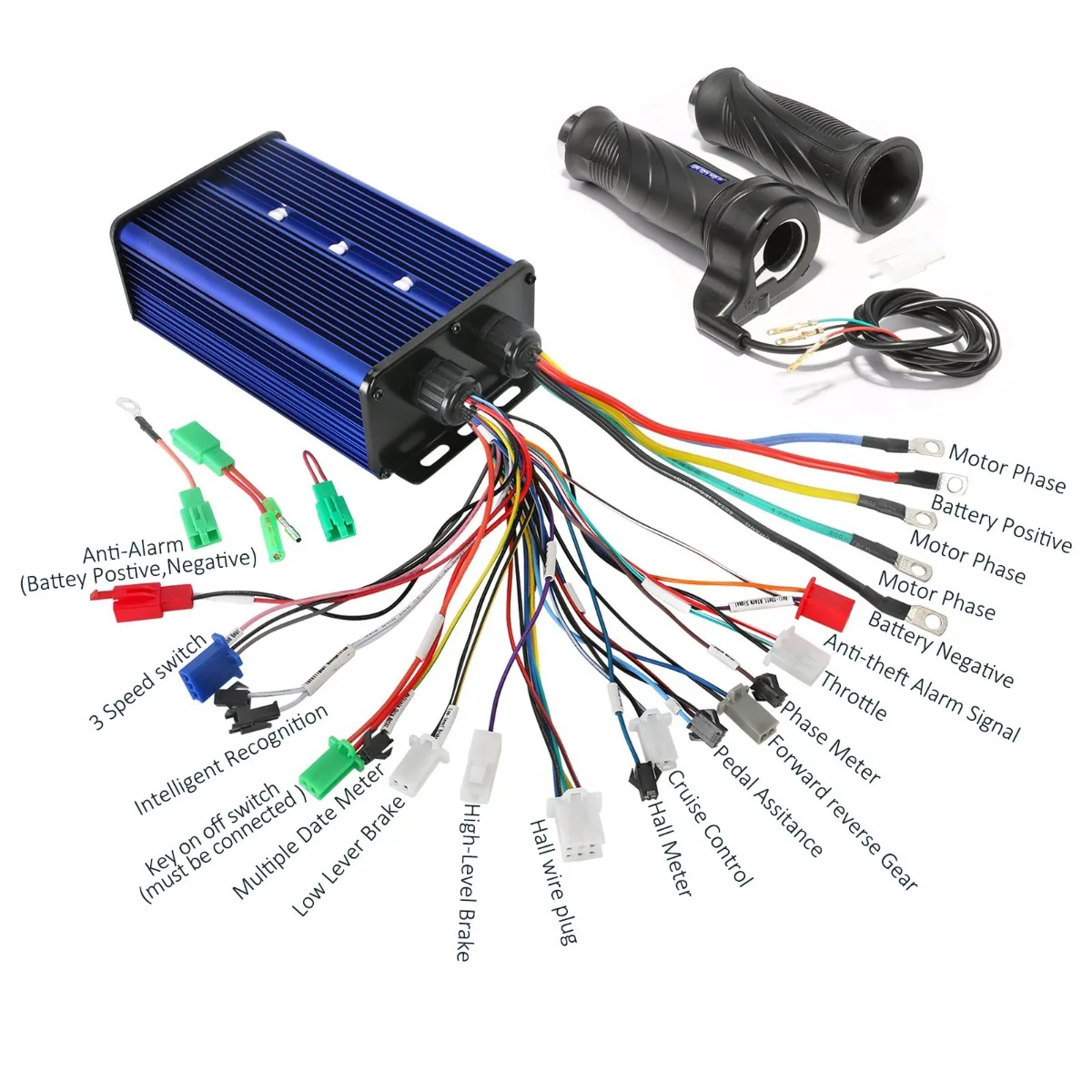 TDPRO 36V/48V 60V 72V 84V 60A 1000W 1800W Brushless Motor Speed Controller Electric ATV Bike Go Kart