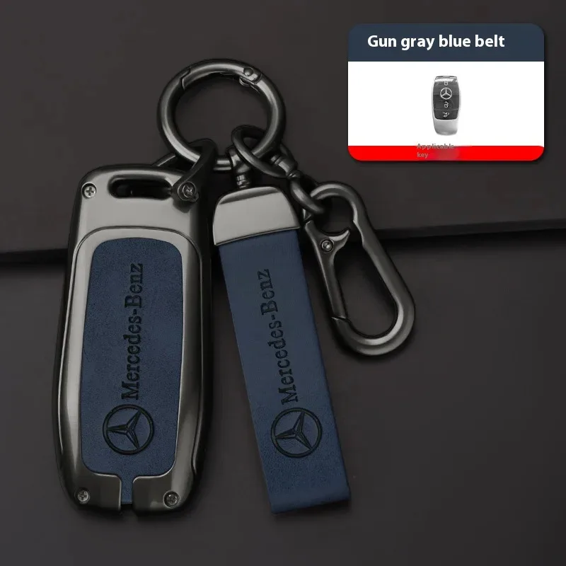 

Car Zinc Alloy Key Case Bag Metal Key Shell For Mercedes Benz A B C E G S V Class GLB GLC GLE GLK Vito Sprinter AMG SLK Viano ML