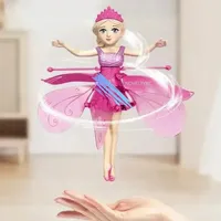 Flying Doll Dancing Simulation Helicopter Gesture Induction Machine Rotating Flying Toy Luminous Children's Toy Gift Girls Toy
