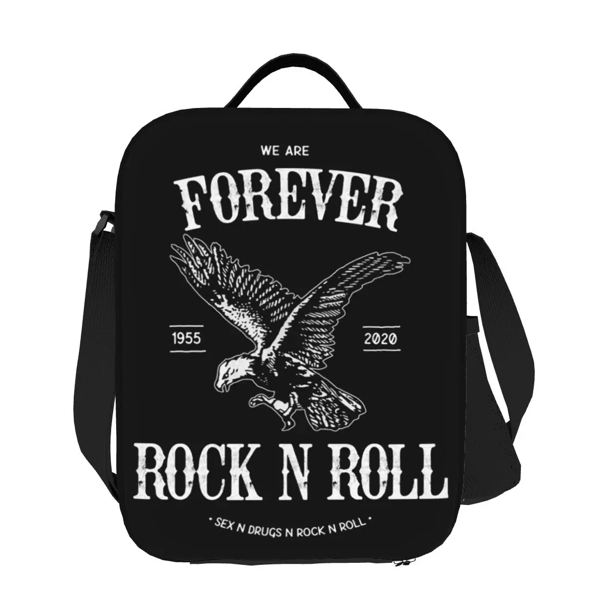 

Пользовательские многоразовые коробки для завтрака Forever Rock N Roll, женские многофункциональные холодильники, термоизолированная сумка для обеда для детей, студентов
