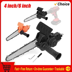 6 Inch Electric Drill Modified To Electric Chainsaw Tool Attachment Electric Chainsaws Accessory Practical Modification Tool Set