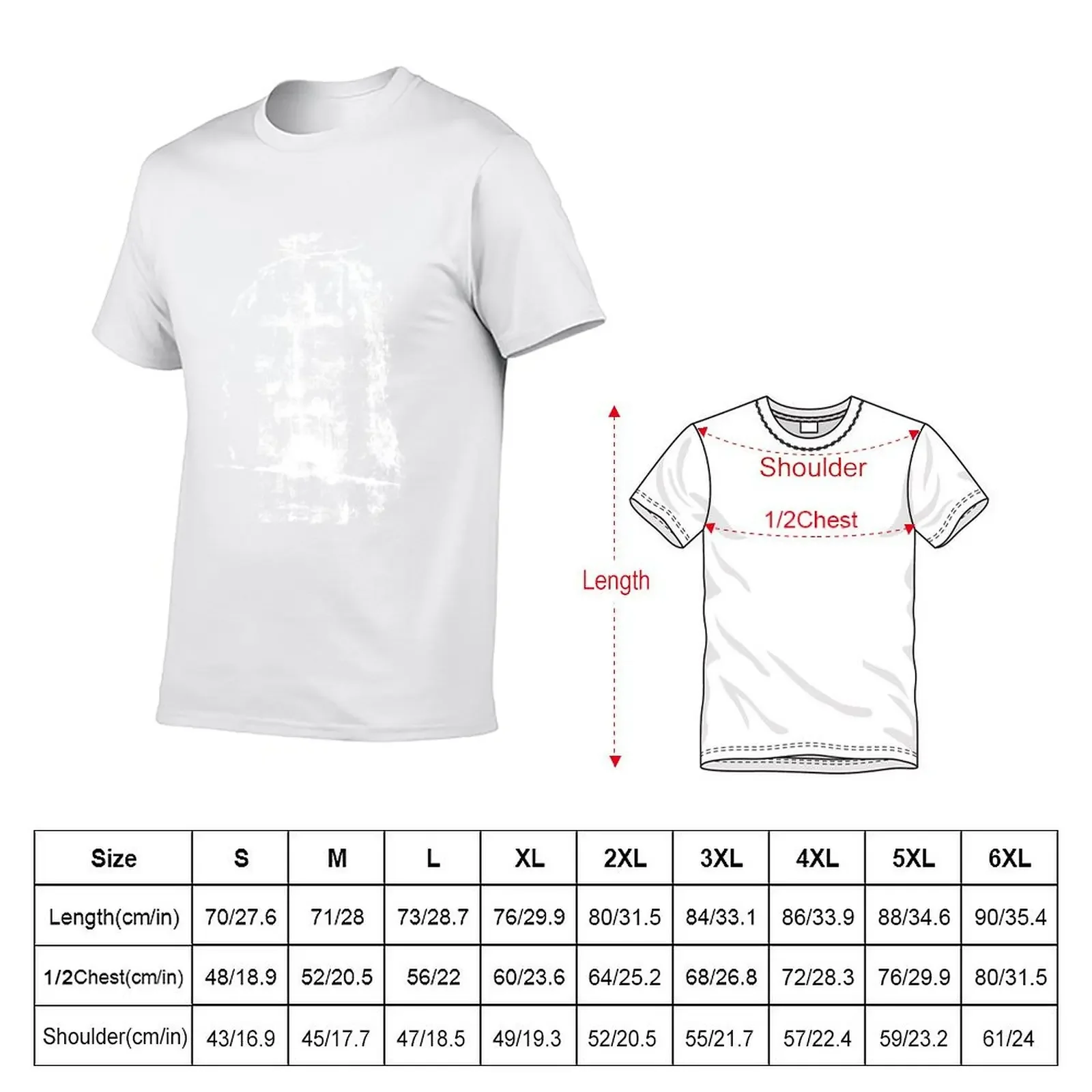 Shroud of Turin Jesus Christ Face Classic T-Shirt basketball graphic tees cotton man t-shirts t shirts for men pack