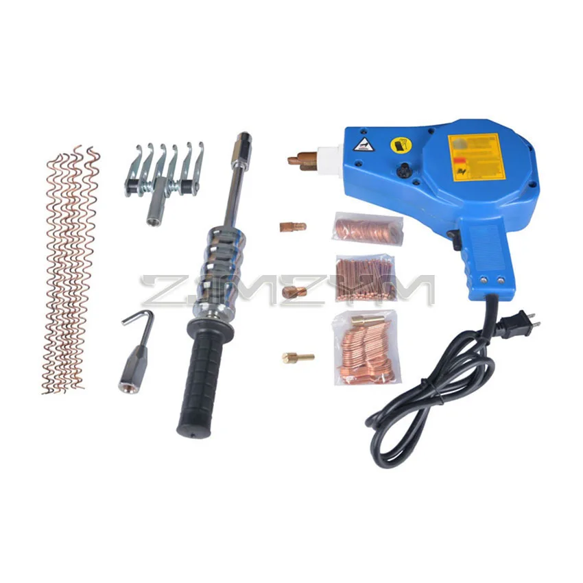 Portable Automobile Sheet Metal Repair Machine Spot Welder Dent Puller Kit Car Body Repair Tools Sheet Metal Dent Spot Welder