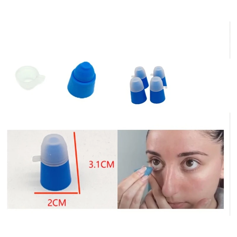 Eye Drop Applicator- Easy To Use Eye Dropper Guide, With Free Travel Bag Eyedrops Holder Eye Drops Bottle