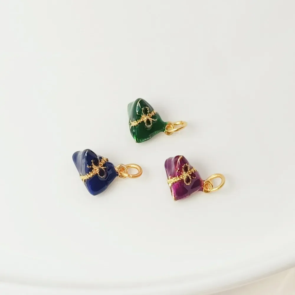 

Handmade DIY Woven Pendant and Crystal Pendant Accessories for The Dragon Boat Festival with Traditional Golden Oil Drops