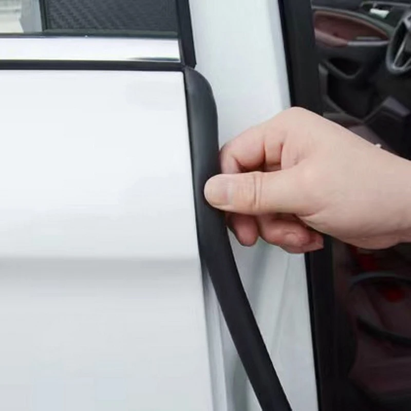 1Pair Car Door Sealing Strips Slot B-pillar Rubber Strip Car Door  Sound Insulation Strips Anti-collision Strips Auto Parts