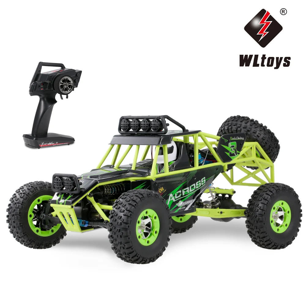 Wltoys-Voiture RC tout-terrain à grande vitesse, voiture RC, camion de cross-country, 50 km/h, 12427, 1/12G, 2.4