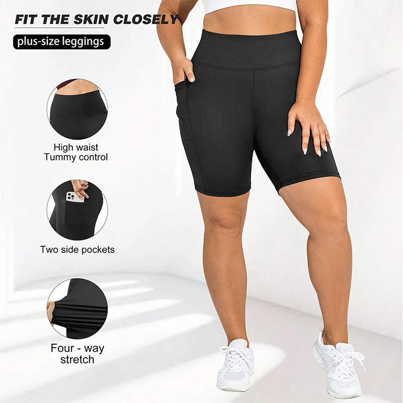 High Waist Tight Five Point Yoga Shorts for Women