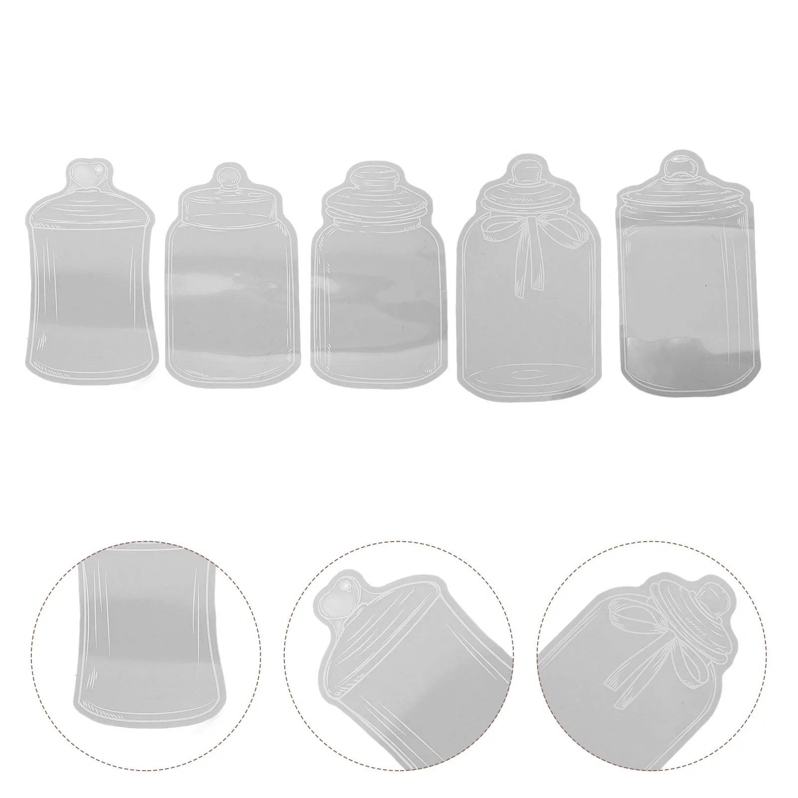 

Blank Bookmark Dried Flower Craft Kit Clear Pressed Diy Handmade Bookmarks Making Wishing Bottle Stickers Maker Transparent