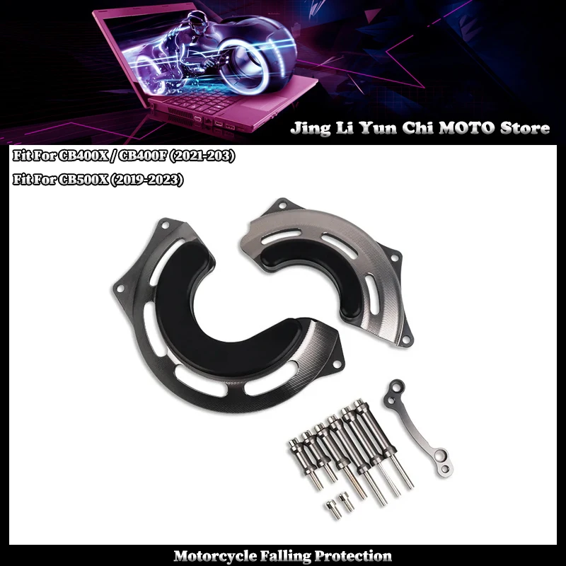 

Motorcycle Engine Case Stator Clutch Cover Guards Crash Pad Frame Sliders Protector Fit For HONDA CB400X CB400F CB500X CB