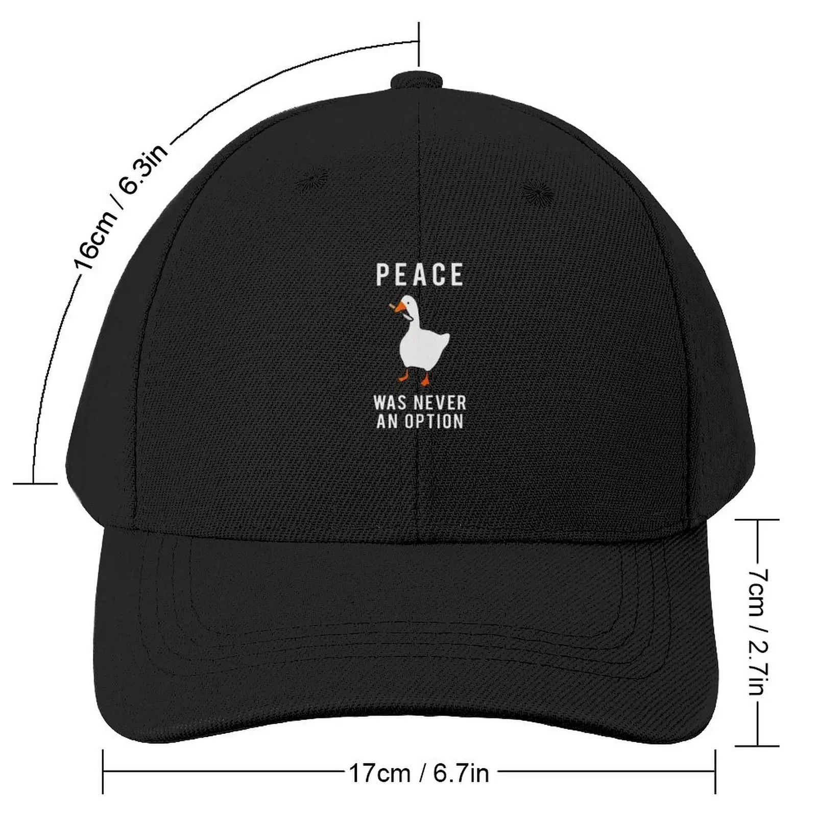 Peace Was Never An Option Baseball Cap New In The Hat Ball Cap Fashion Beach Hat Beach Women's Hats For The Sun Men's