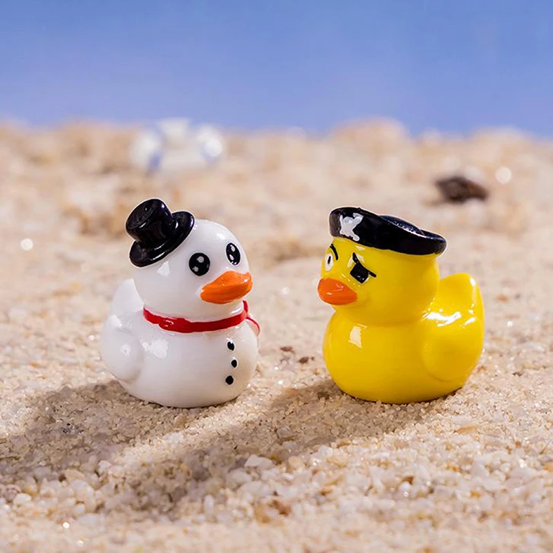 Luminous Mini Yellow Duck Small Ornament Miniature Animal DIY Home Decoration Accessories Kawaii Desktop Decoration Gifts image 4