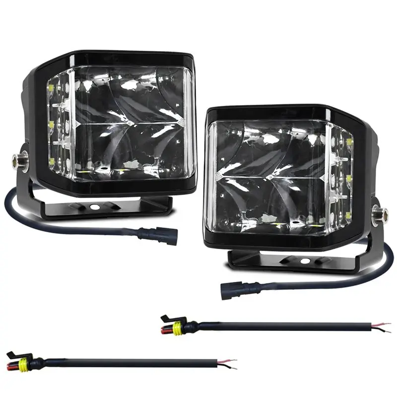 

LED White Worklights 100W 10000LM Offroad Fog Light For Truck SUV Boat Work Lights Night Driving Lamp 9-30V Easy To Use 2PCS