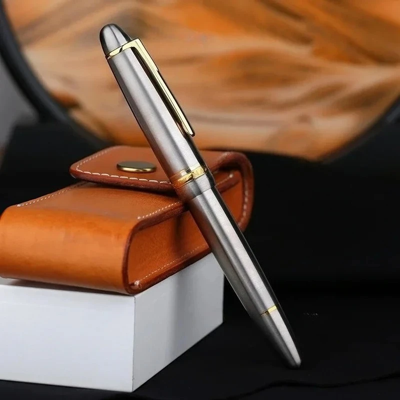 

MAJOHN Ti136 Premium Titanium Alloy Piston Fountain Pen Metal Hammer Pattern Version EF/FM Fountain Pen Writing Gift Pen