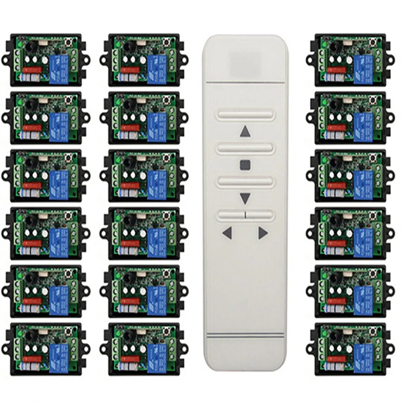 

xuanlongyuan AC220V 1CH 10A 433MHZ intelligent digital RF remote control switch +receiver Garage Door/window /lamp/blinds