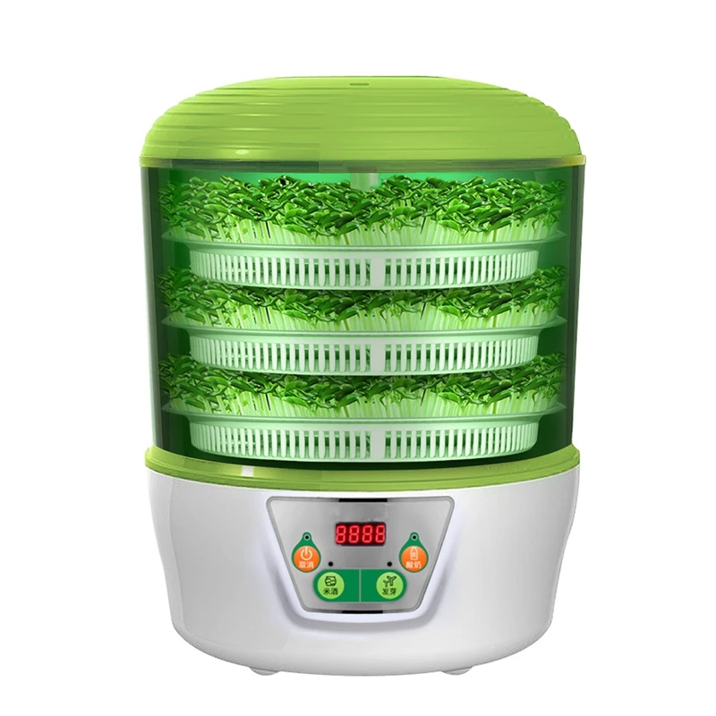 2/3 ชั้นอัตโนมัติ Thermostatic Bean Sprouts เครื่องทําผัก Seending Multifunctional เครื่องทําโยเกิร์ตหมักไวน์ข้าว