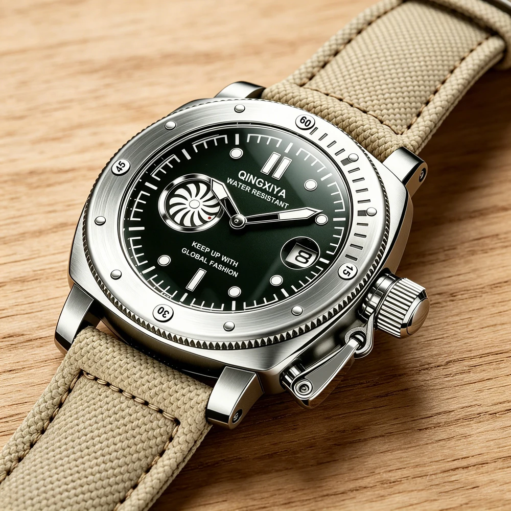 QINGXIYA Gloednieuw Modieus Qu - Canvas Strap Watch recensie en prijs