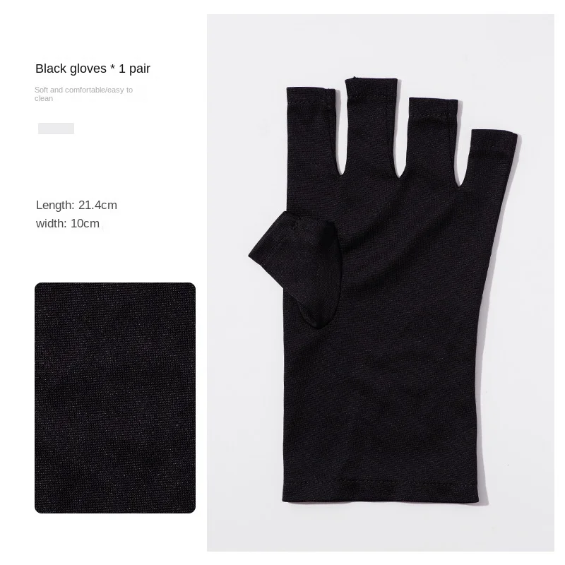 Nail Art UV Protection Gloves Anti-UV Radiation Gel LED Lamp Hand Protector For Nail Art Gel UV LED Lamp Tool image 5