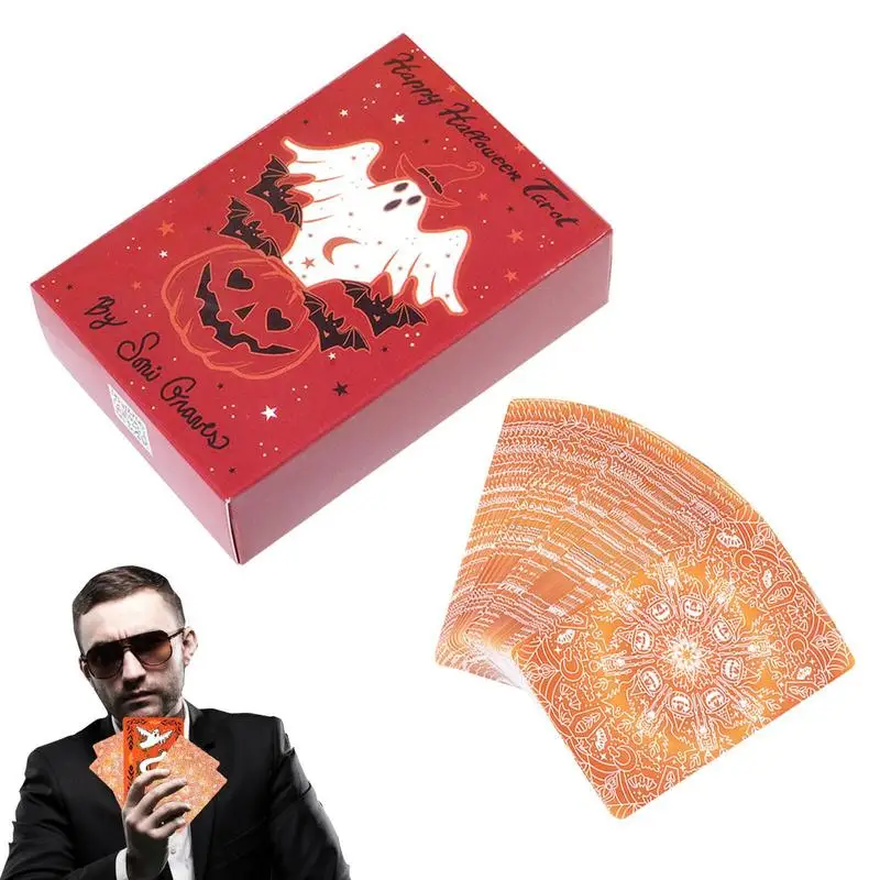 NEW  Happy Halloween Tarot Cards Fortune Telling Divination Board Game Oracle Cards