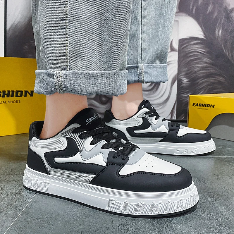 

Мужская летняя модная трендовая новая крутая белая обувь, износостойкая удобная обувь на плоской подошве, повседневная универсальная студенческая обувь для бега с уздечкой
