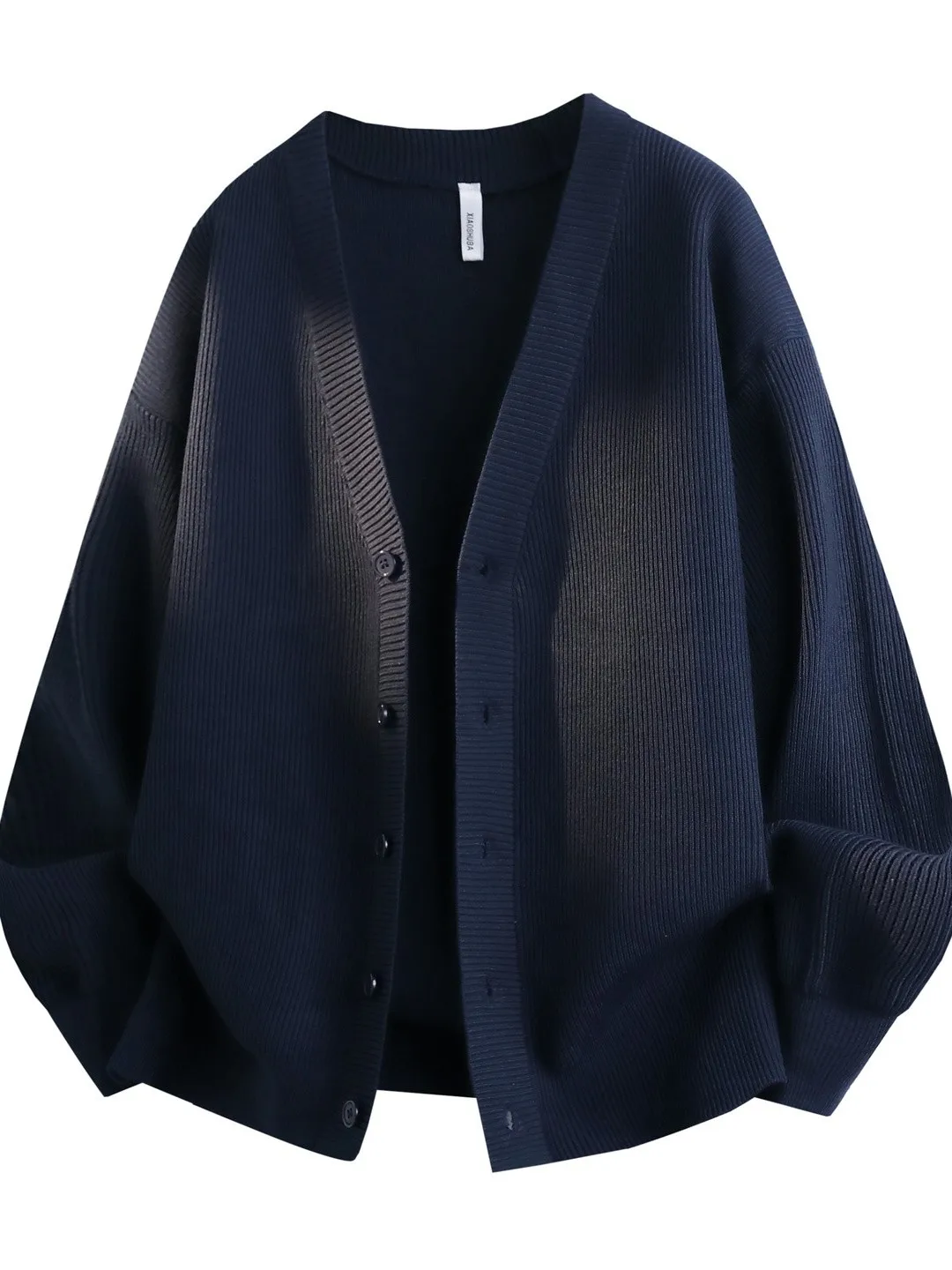 Retro Japanese Style V-Neck Open Cardigan Knitted Sweater Men's Loose Casual Outerwear Autumn Winter New Trending Men's Knitwear