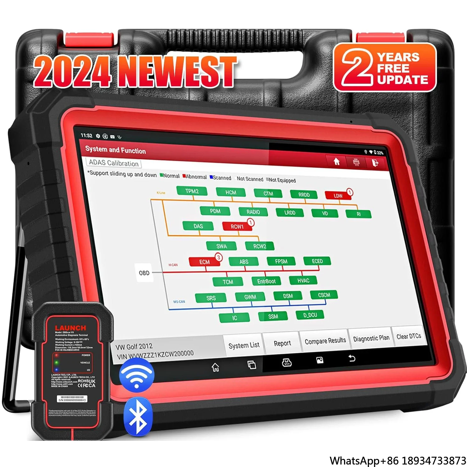 

X431 PRO3S+ V5.0 Двунаправленный инструмент для всесистемного сканирования OEM Топология Карта CAN FD Разъем OBD2 Диагностический инструмент Машина