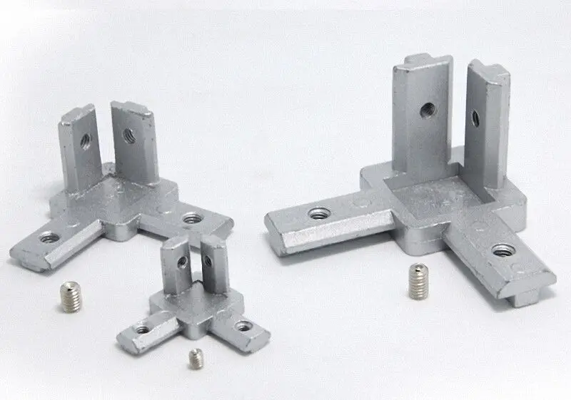 3D Corner Bracket Connection for 2020 3030 4040 Aluminium Extrusion Profile