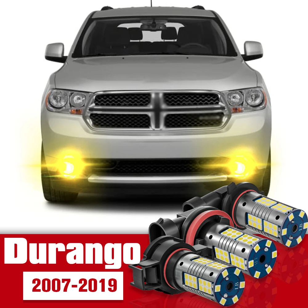 2x accesorios LED bombilla de luz antiniebla delantera para Dodge Durango 2007 2008 2009 2010 2011 2012 2013 2014 2015 2016 2017 2018 2019