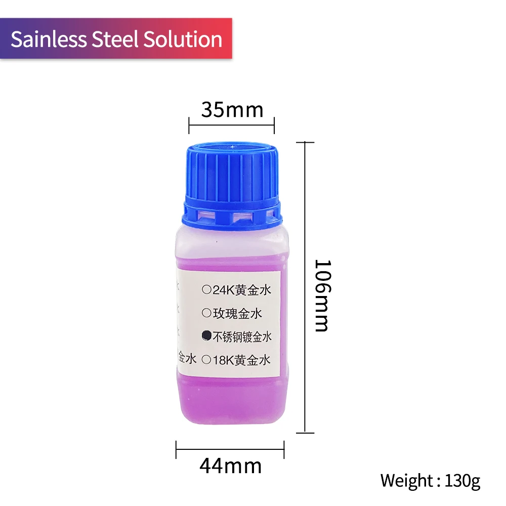 Jewelry Rose Gold 24k Gold Electroplating Platinum Water Silver Oxidizer Imported Liquid for Diy Making Plating Solution