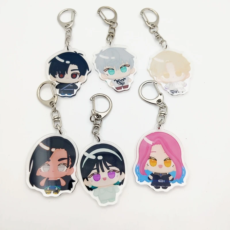 Popular Anime Alien Stage Chibis Keychains for Womens Accessories Bag Luka Ivan Till Mizi Hyuna Sua Keyrings Jewelry Fans Gifts