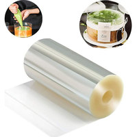 10m/1 Roll Transparent Acetate Surround Film Cake Surrounds The Edge Cake Frame Mold Chocolate Candy Baking Tool Mousse Ring