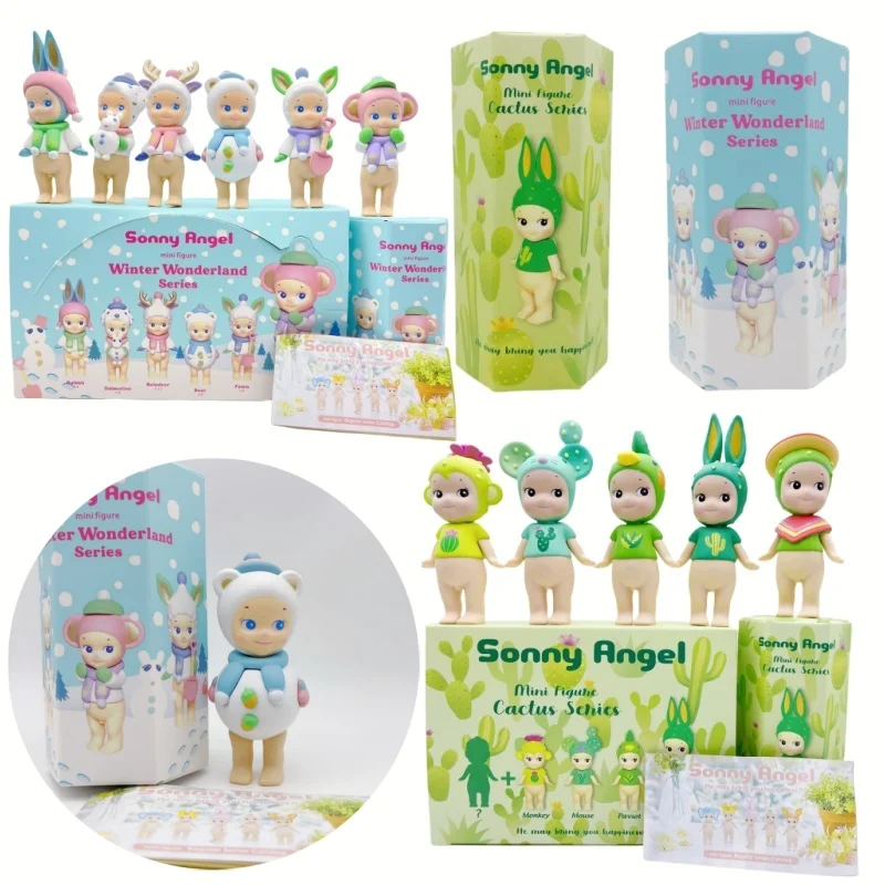 

Sonny Angel Blind Box Winter Wonderland Series Cactus Series Mini Anime Figures Ornament Surprise Box Dolls Children Xmas Gift