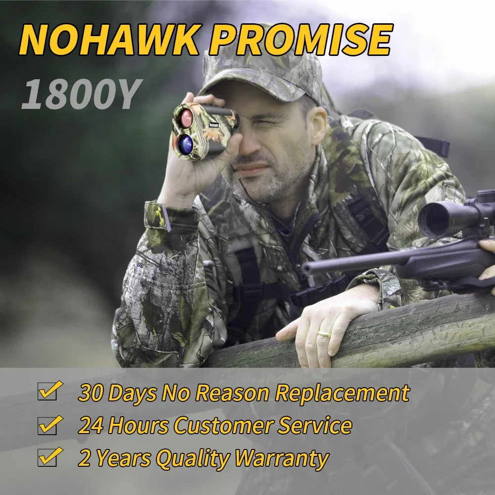 Nohawk A2 1500M Long distance Range Finder High-Precision Lase Rangefinder Camouflage Color Rangefinder Hunt