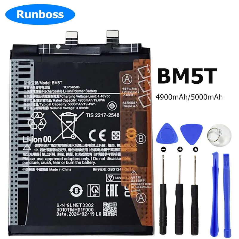 New Original BM5T Battery For Xiaomi 13T,Poco X6 Pro 5G, 2311DRK48G, 2311DRK48I 2306EPN60G, 2306EPN60R, XIG04 Mobile Phone