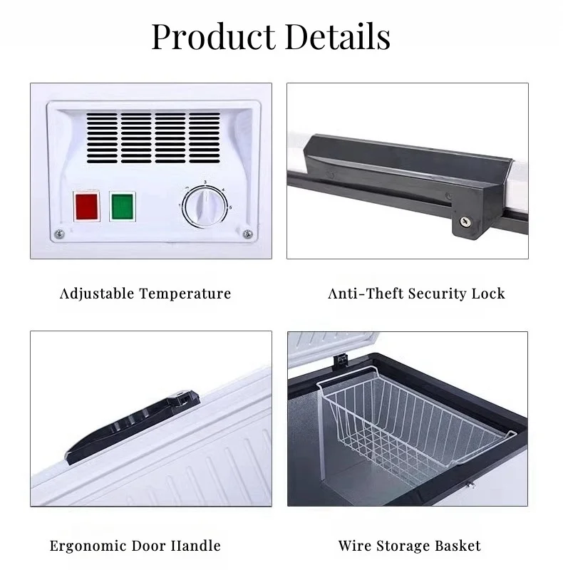 For Commercial Electronics Low Temperature Refrigerator Refrigerator Freezer Ice Refrigerator