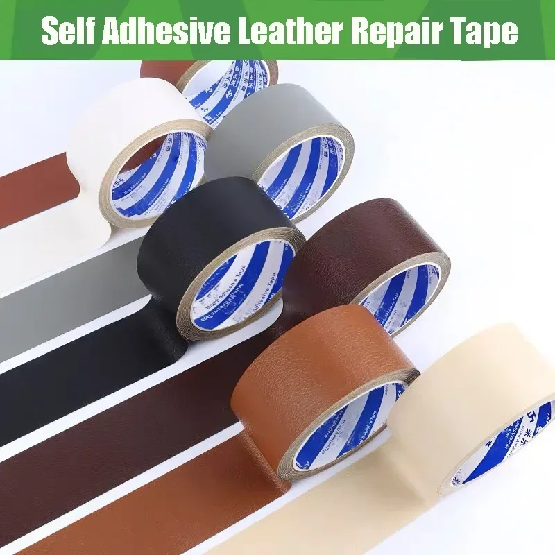 Self Adhesive Leather Repair Tape Waterproof Furniture Sofa Chair Leather Repair Sticker Faux Leather DIY Car Seats Repair Decal