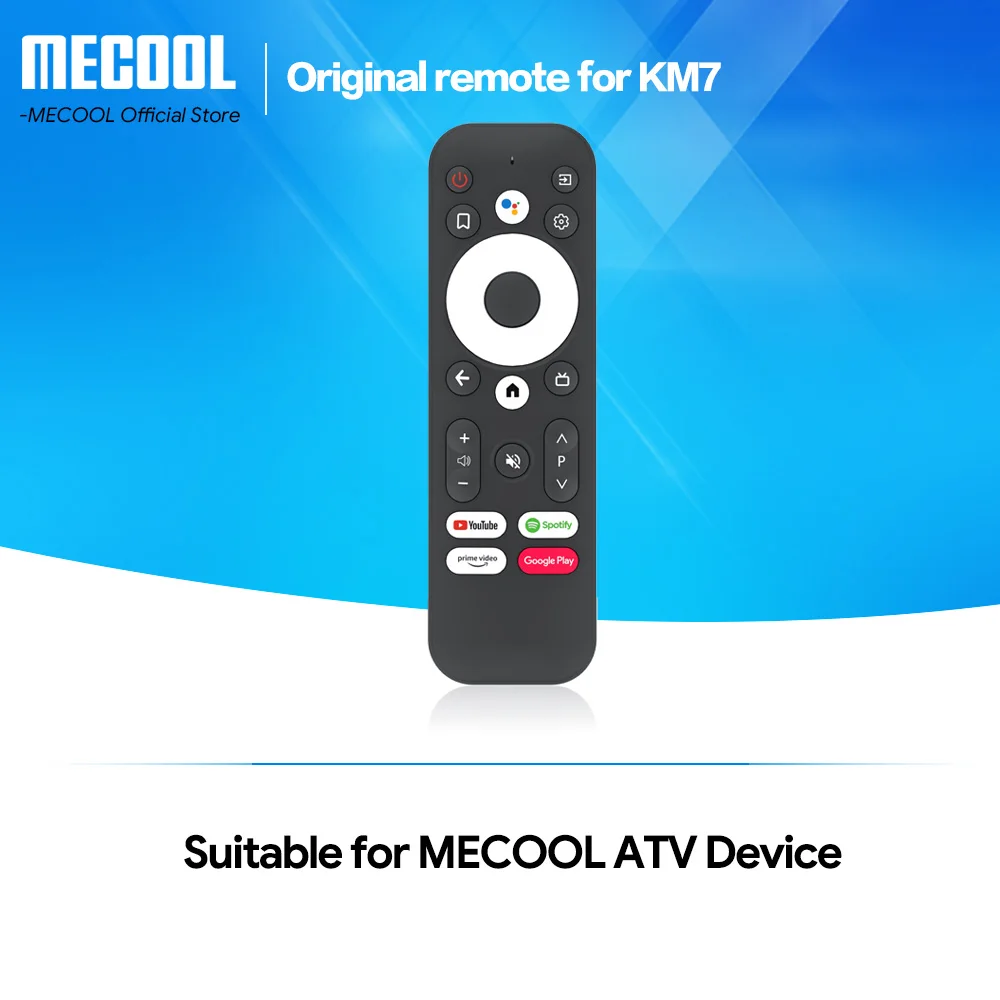 Mecool-mando a distancia para KD2 KM7, dispositivo de TV BOX con 22 teclas, con Bluetooth, Asistente Certificado por voz de Google