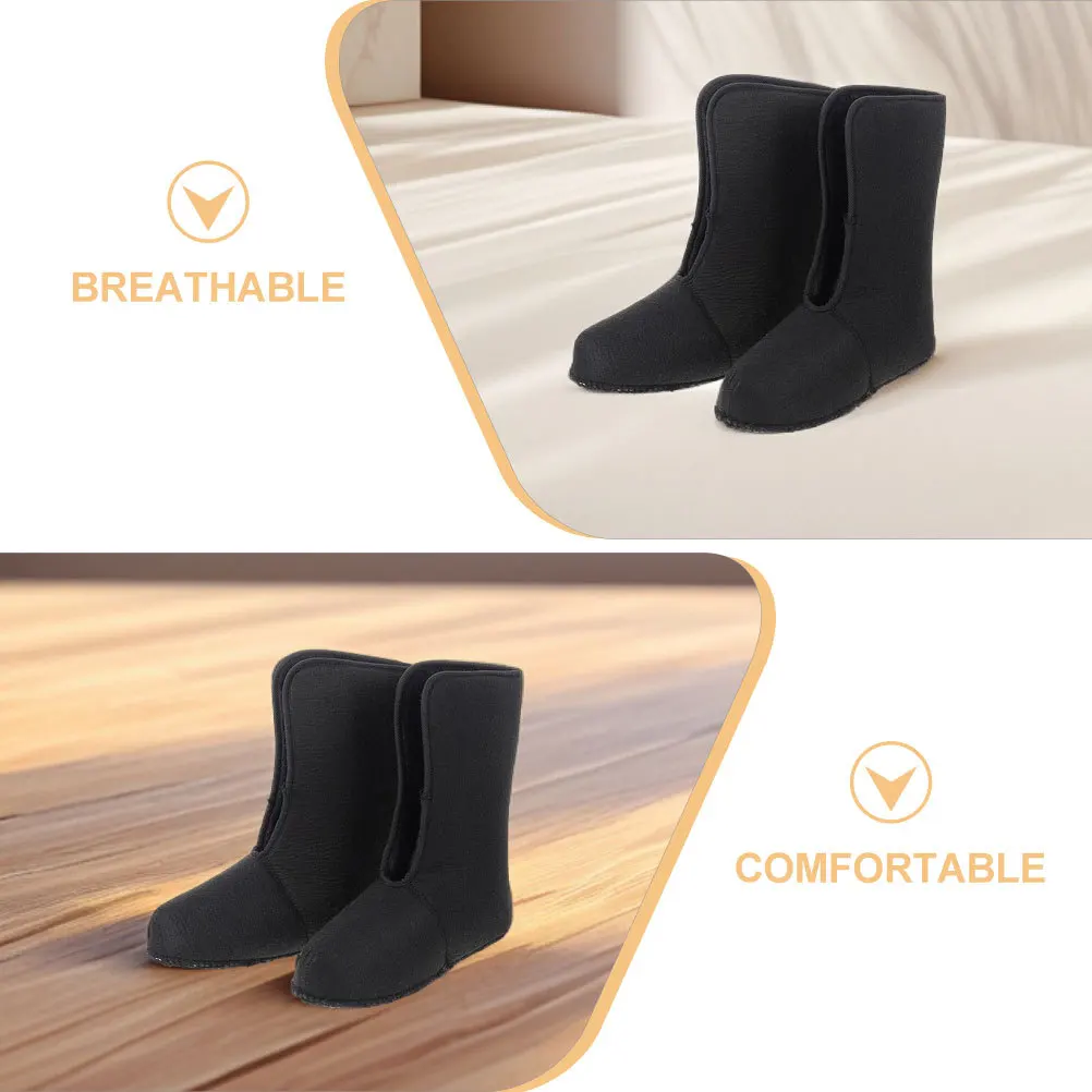 1 زوج بطانات أحذية الثلوج للرجال سميكة الدافئة المطر التمهيد بطانات الطقس البارد ملابس شتوية انفصال التنزه العمل إدراج #3